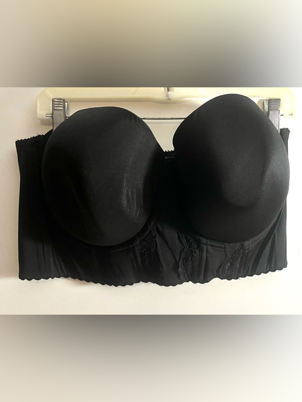 Parfait Black Strapless Longline Bustier Bra – Size 38I (US) NWOT